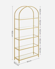 Riiul Leobert LGT050A01, kuldne price and information | Shelves | hansapost.ee