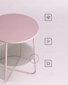 Kohvilaud Leobert LET223R61, roosa/valge цена и информация | Diivanilauad | hansapost.ee