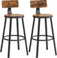 2 tooli Leobert LBC026B01V1, must/pruun komplekt hind ja info | Köögitoolid, söögitoolid | hansapost.ee