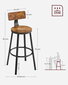 2 tooli Leobert LBC026B01V1, must/pruun komplekt hind ja info | Köögitoolid, söögitoolid | hansapost.ee