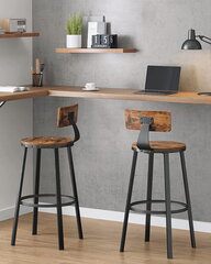 комплект из 2 стульев Leobert LBC026B01V1, черный/коричневый цена и информация | Стулья для кухни и столовой | hansapost.ee