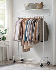 Вешалка для одежды Leobert HSR011W01V1, белая цена и информация | Вешалки для одежды | hansapost.ee