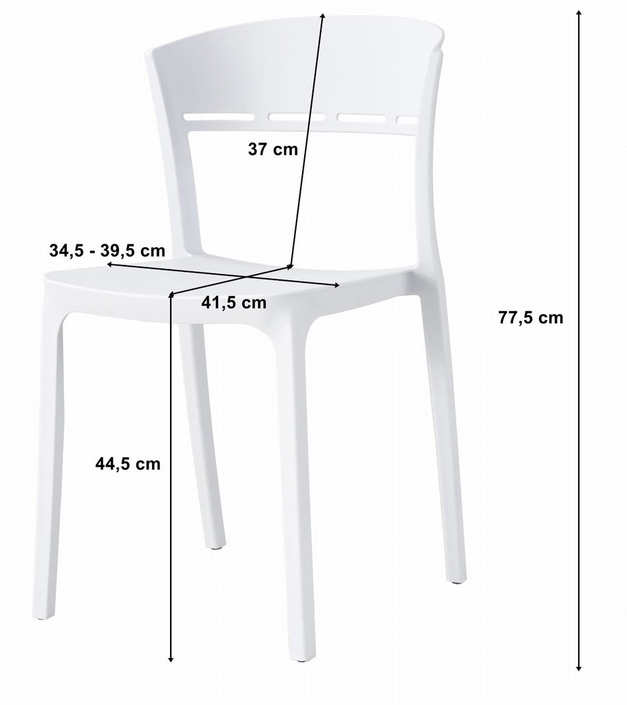 Komplektis 4 tooli Leobert Coco, must hind ja info | Köögitoolid, söögitoolid | hansapost.ee