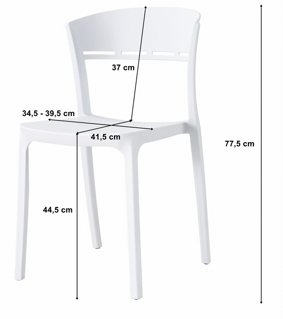 Komplektis 3 tooli Leobert Coco, must hind ja info | Köögitoolid, söögitoolid | hansapost.ee