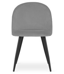 Komplektis 2 tooli Leobert Bello, hall/must hind ja info | Köögitoolid, söögitoolid | hansapost.ee