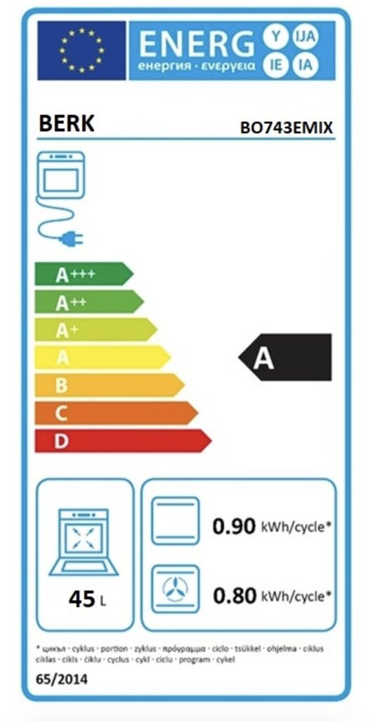 Berk BO 664MT G BX/YK цена и информация | Ahjud | hansapost.ee