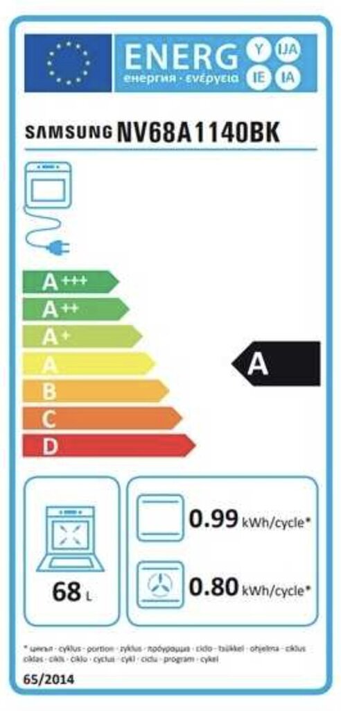 Samsung NV68A1140BK/OL hind ja info | Ahjud | hansapost.ee