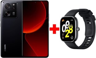 Xiaomi 13T 5G 8/256GB Black + Xiaomi Redmi Watch 4 Obsidian Black hind ja info | Telefonid | hansapost.ee