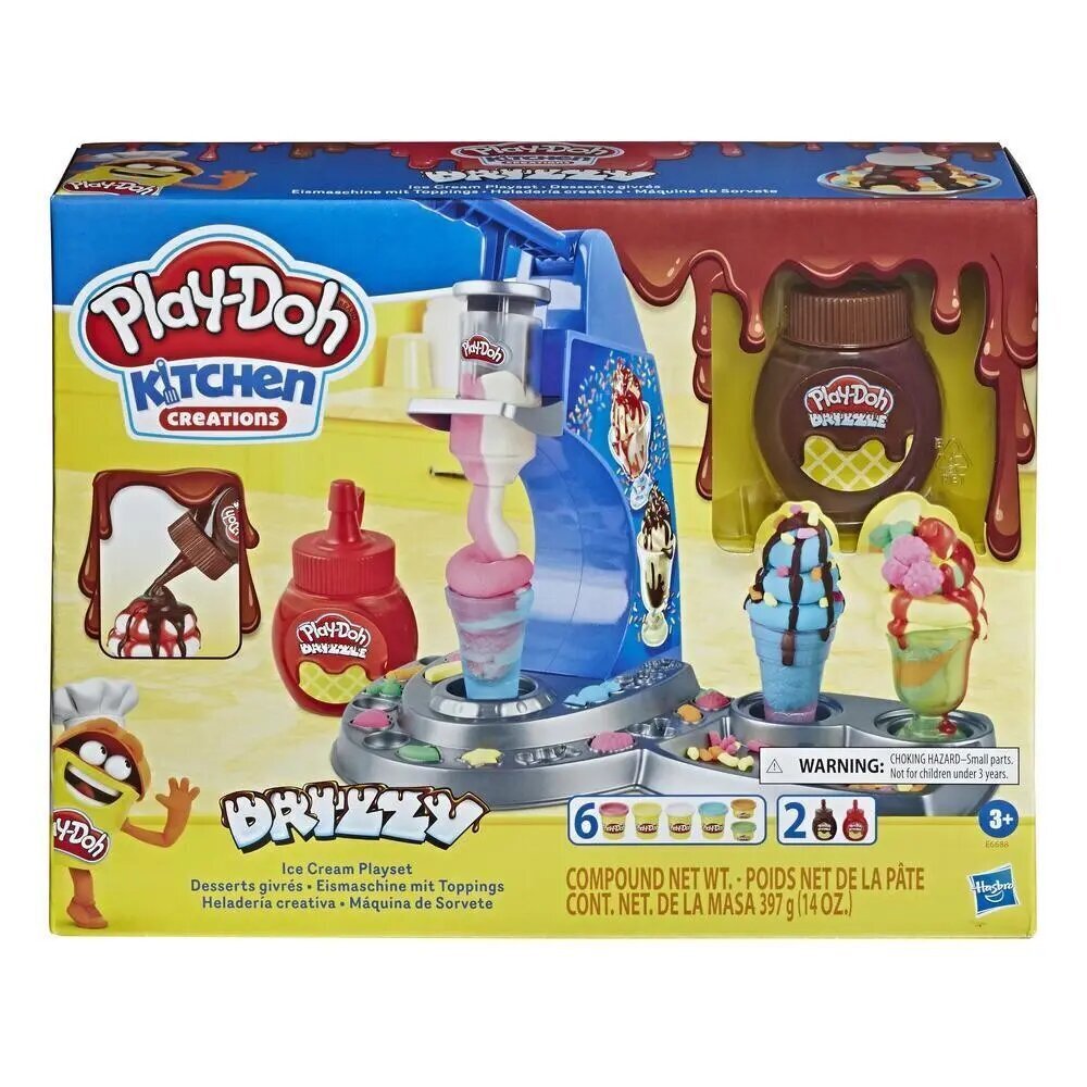 PlayDoh Plastic Mass Rainbow Jäätisesalongi цена и информация | Arendavad laste mänguasjad | hansapost.ee