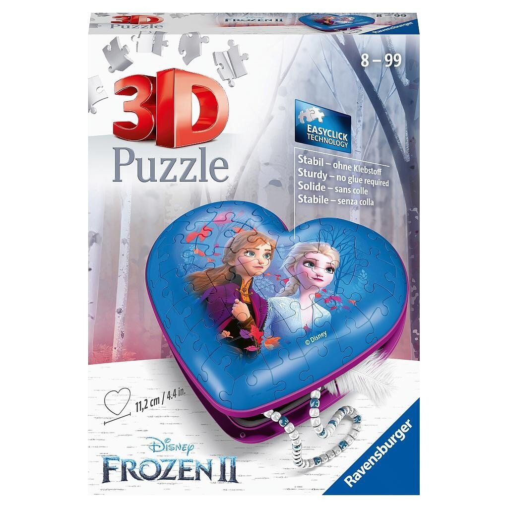 Ravensburger 3D pusle ehetekarp, Frozen 2 цена и информация | Pusled lastele ja täiskasvanutele | hansapost.ee