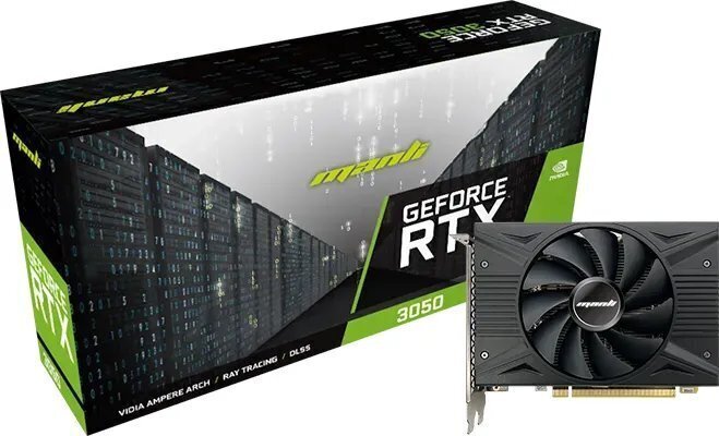 Manli GeForce RTX 3050 (N64030500M15800) hind ja info | Videokaardid | hansapost.ee