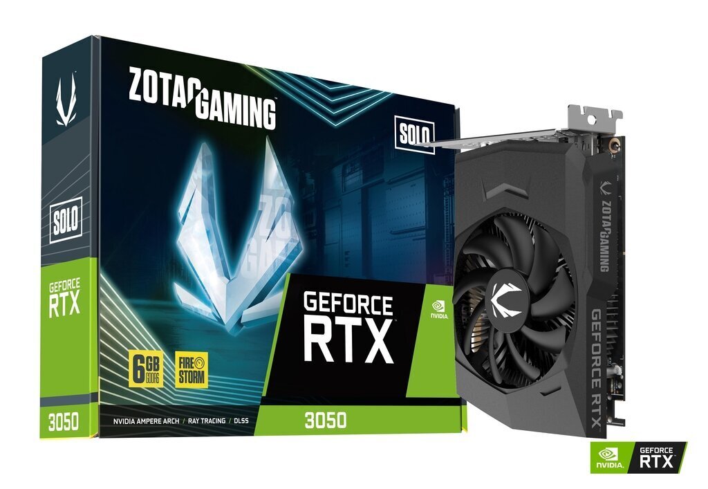 Zotac Gaming GeForce RTX 3050 Solo (ZT-A30510G-10L) цена и информация | Videokaardid | hansapost.ee