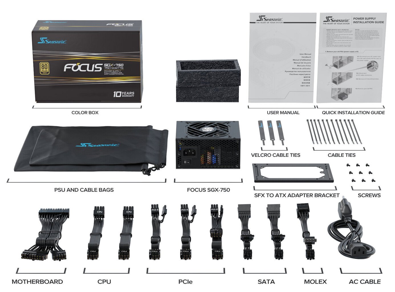 Seasonic Focus SGX-750 price and information | Toiteplokid | hansapost.ee