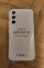 Telefoniümbris Samsung Galaxt A54 5G 2mm paksune, TPU-st läbipaistev цена и информация | Чехлы для телефонов | hansapost.ee