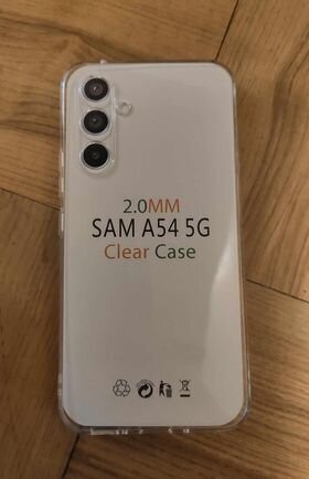 Telefoniümbris Samsung Galaxt A54 5G 2mm paksune, TPU-st läbipaistev цена и информация | Telefonide kaitsekaaned ja -ümbrised | hansapost.ee