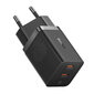 Wall Charger Baseus GaN5 40W, 2x USB C (Black) цена и информация | Laadijad mobiiltelefonidele | hansapost.ee