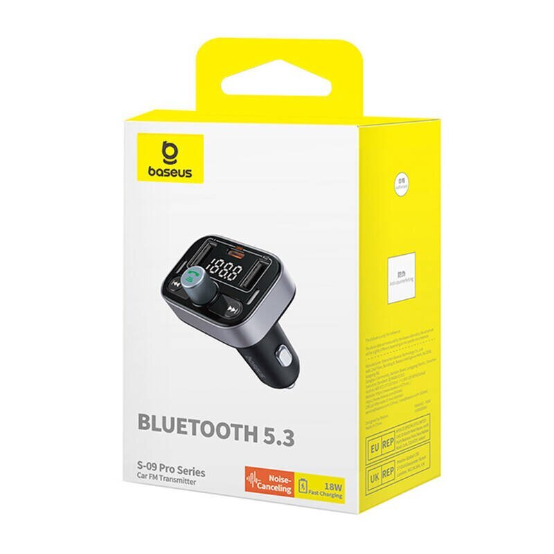 FM Transmitter Baseus S-09 Pro, Bluetooth hind ja info | FM trasmitterid ja modulaatorid | hansapost.ee