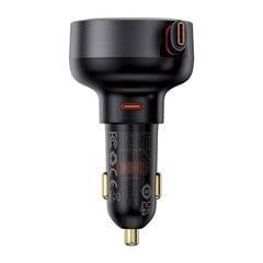 Car Charger Baseus Enjoyment Pro with cable USB-C, 60W (Black) цена и информация | Зарядные устройства для телефонов | hansapost.ee