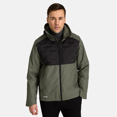 Huppa мужская куртка весна-осень TARVA, оливково-зеленый-черный цвет цена и информация | Мужские куртки | hansapost.ee