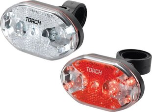 Комплект велосипедных фар Torch TOR-54039, красный/белый цена и информация | Torch Велосипеды, самокаты, ролики, скейтборды | hansapost.ee