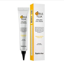 Silmaümbruskreem multivitamiinide kompleksiga FarmStay Citrus Yuja Vitalizing Eye Cream, 45ml hind ja info | Silmakreemid ja seerumid | hansapost.ee