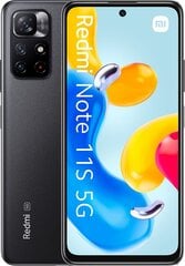 Xiaomi Redmi Note 11S 5G 4/64GB Midnight Black hind ja info | Telefonid | hansapost.ee