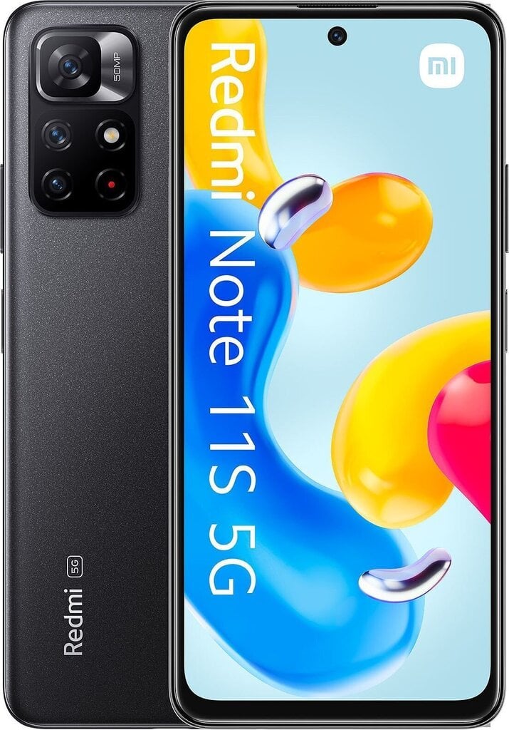 Xiaomi Redmi Note 11S 5G 4/64GB Midnight Black цена и информация | Telefonid | hansapost.ee