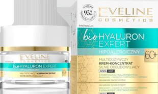 Kortsudevastane öökreem Eveline bioHyaluron Expert 60+ Multi Nourishing, 50 ml hind ja info | Näokreemid | hansapost.ee