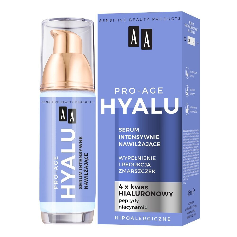 Näoseerum AA Hyalu Pro-Age, 35 ml цена и информация | Näoõlid, ampullid ja seerumid | hansapost.ee