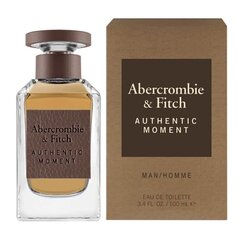 Tualettvesi Abercrombie &amp; Fitch Authentic Moment EDT meestele, 100 ml hind ja info | Parfüümid naistele | hansapost.ee