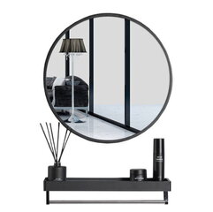 Зеркало Леоберт, черный цена и информация | Подвесные зеркала | hansapost.ee