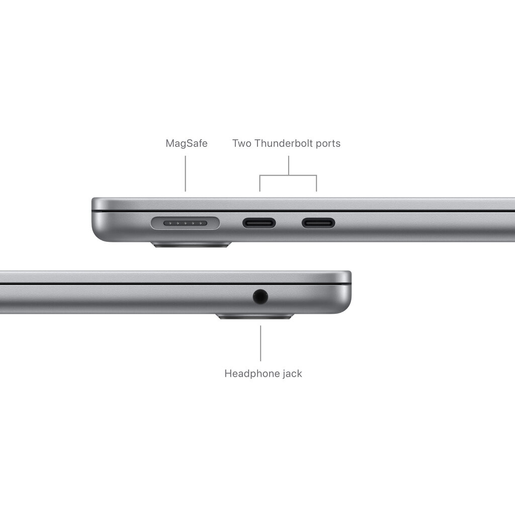 MacBook Air 13" Apple M3 chip with 8-core CPU and 8-core GPU, 8GB, 256GB SSD - Space Grey - MRXN3KS/A цена и информация | Sülearvutid | hansapost.ee