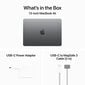 MacBook Air 13" Apple M3 chip with 8-core CPU and 10-core GPU, 8GB, 512GB SSD - Space Grey - MRXP3RU/A цена и информация | Sülearvutid | hansapost.ee