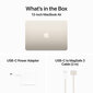 MacBook Air 13" Apple M3 chip with 8-core CPU and 8-core GPU, 8GB, 256GB SSD - Starlight - MRXT3RU/A цена и информация | Sülearvutid | hansapost.ee