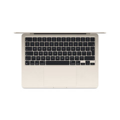 MacBook Air 13" Apple M3 chip with 8-core CPU and 8-core GPU, 8GB, 256GB SSD - Starlight - MRXT3ZE/A hind ja info | Sülearvutid | hansapost.ee