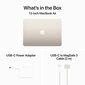 MacBook Air 13" Apple M3 chip with 8-core CPU and 8-core GPU, 8GB, 256GB SSD - Starlight - MRXT3ZE/A цена и информация | Sülearvutid | hansapost.ee
