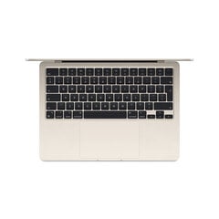 MacBook Air 13" Apple M3 8C CPU 10C GPU/8GB/512GB SSD/Starlight/SWE - MRXU3KS/A hind ja info | Sülearvutid | hansapost.ee