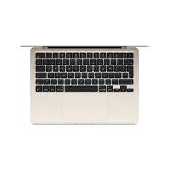 MacBook Air 13" Apple M3 chip with 8-core CPU and 10-core GPU, 8GB, 512GB SSD - Starlight - MRXU3ZE/A hind ja info | Sülearvutid | hansapost.ee