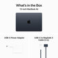 MacBook Air 13" Apple M3 chip with 8-core CPU and 8-core GPU, 8GB, 256GB SSD - Midnight - MRXV3RU/A цена и информация | Sülearvutid | hansapost.ee