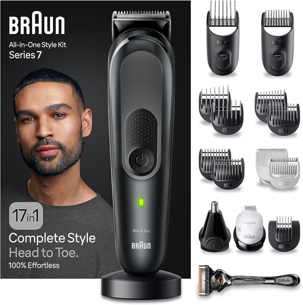 Braun All-in-One Style Kit Series 7 17in1 hind ja info | Pardlid | hansapost.ee