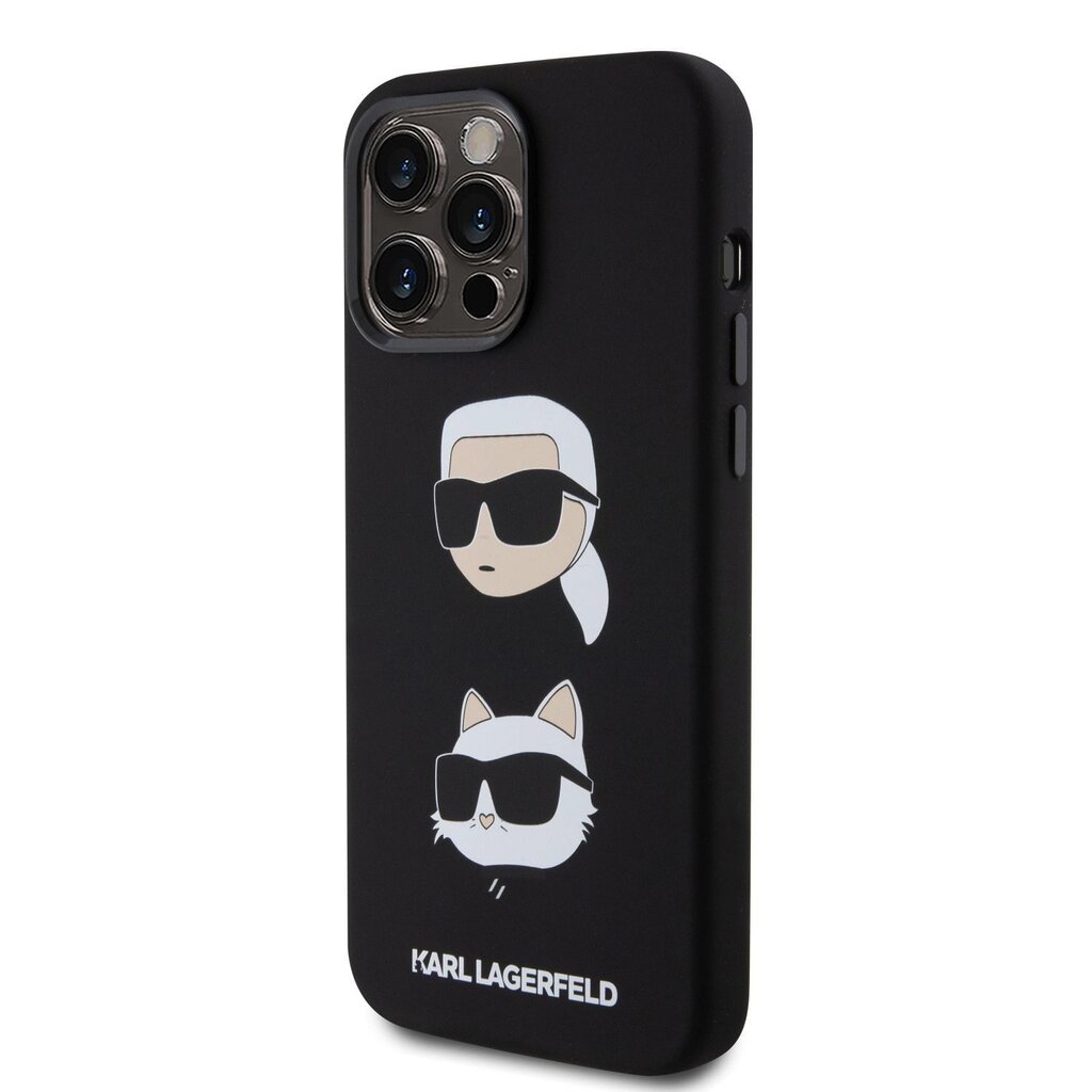 Karl Lagerfeld Liquid Silicone Karl and Choupette Heads hind ja info | Telefonide kaitsekaaned ja -ümbrised | hansapost.ee