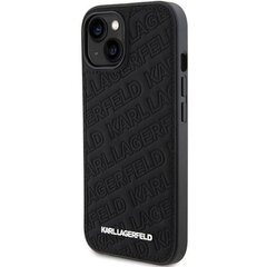 Karl Lagerfeld PU Quilted Pattern Case for iPhone 15 Pro Black цена и информация | Чехлы для телефонов | hansapost.ee