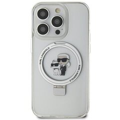 Original Pouch KARL LAGERFELD Ring Stand Karl Head MagSafe KLHMP15XHMRSKHH for Iphone 15 Pro Max White цена и информация | Чехлы для телефонов | hansapost.ee