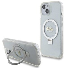 Guess IML Ring Stand Glitter MagSafe Case for iPhone 15 Purple цена и информация | Чехлы для телефонов | hansapost.ee
