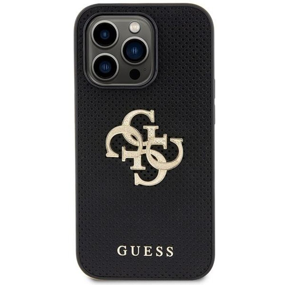 Guess PU Perforated 4G Glitter Metal Logo hind ja info | Telefonide kaitsekaaned ja -ümbrised | hansapost.ee