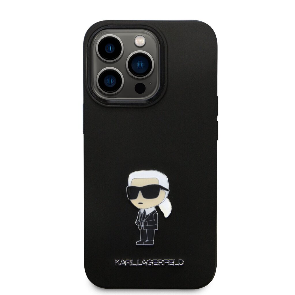 Karl Lagerfeld Liquid Silicone Metal Ikonik цена и информация | Telefonide kaitsekaaned ja -ümbrised | hansapost.ee