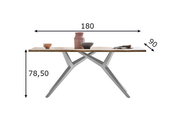 Söögilaud Tables&Co, pruun цена и информация | Köögilauad, söögilauad | hansapost.ee