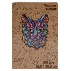 Деревянный пазл Кот, 100 дет. цена и информация | Wooden Puzzle Товары для детей и младенцев | hansapost.ee