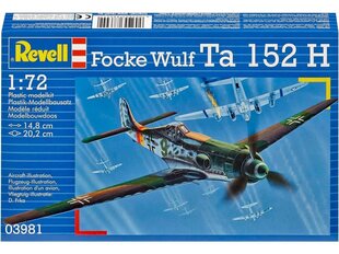 Konstruktor Revell - Focke Wulf Ta 152 H, 1/72, 03981 hind ja info | Liimitavad mudelid | hansapost.ee