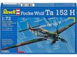 Konstruktor Revell - Focke Wulf Ta 152 H, 1/72, 03981 hind ja info | Liimitavad mudelid | hansapost.ee